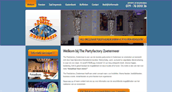 Desktop Screenshot of partyfactoryzoetermeer.nl